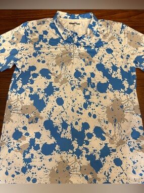 Shank it golf performance polo shirt sleeve golf shirt. NWOT. Mens XL.